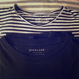 Two (2) Everlane short sleeve tees, large